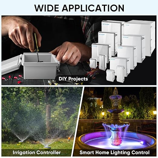 TICONN Waterproof Electrical Junction Box IP67 ABS Plastic Enclosure - Image 7