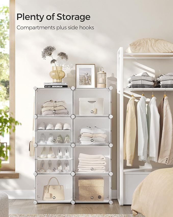 SONGMICS Shoe Rack Organizer, 8-Tier Shoe Storage Cabinet - Image 4