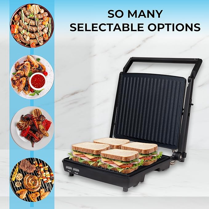 Courant Panini Press Gourmet Sandwich Maker, Super Slim Design - Image 2