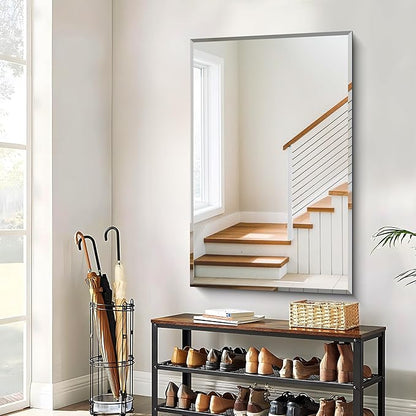 CILIBER Beveled Bathroom Mirror, 30x48 Large Frameless Mirrors - Image 9
