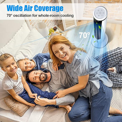 COSTWAY Evaporative Air Cooler, 41-inch Portable Oscillating Air Cooler - Image 5
