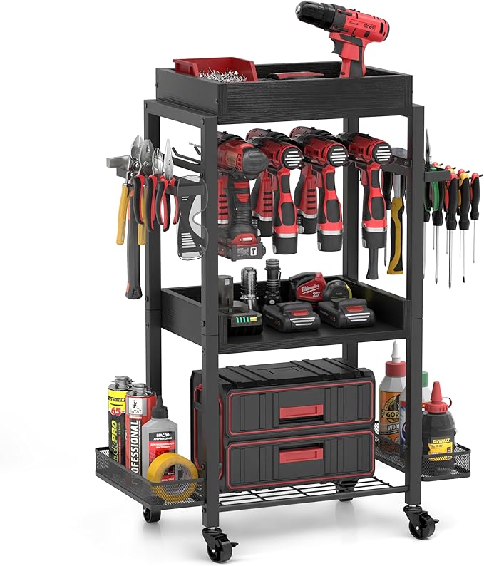 Olakee Power Tool Organizer Garage Storage Organization Shelving Tool Holder by Olakee