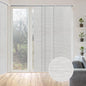 Woven Panel Track Blinds, Marble | Adjustable Sliding Vertical Blinds for Patio Doors & Glass Windows, 45.8"-86"W. Cordless, Cut-to-Size Woven Fabric Panels.