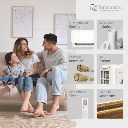 MRCOOL 9000 BTU 115V Ductless Inverter Mini Split Air Conditioner & Heat Pump - Image 4