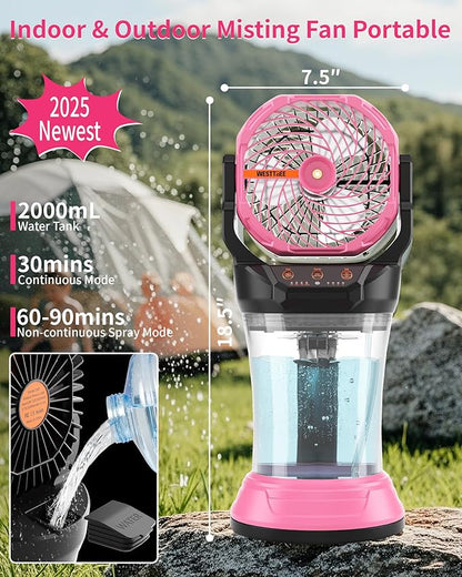 WESTTREE Portable Misting Fan - Image 3