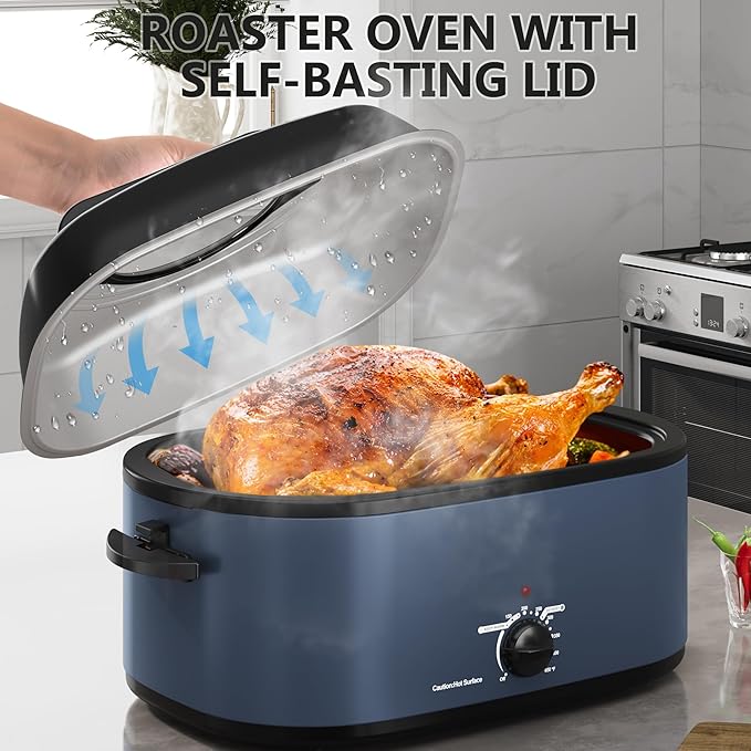 SUNVIVIPRO Roaster Oven 28 Quart, Electric Turkey Roaster - Image 2