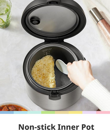 COMFEE' Compact Rice Cooker, 6-in-1 Stainless Steel Multi Cooker, Slow Cooker - Image 6