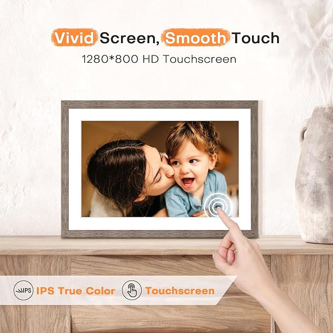 Frameo 10.1 Inch Digital Picture Frame, Digital Photo Frame WiFi, 32GB Memory - Image 6