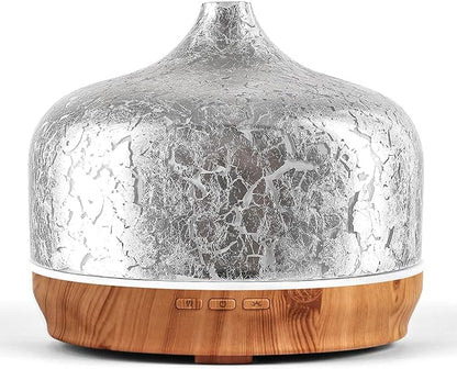 Porseme 500ml Essential Oil Diffuser Silver Plated Glass Aromatherapy by Porseme