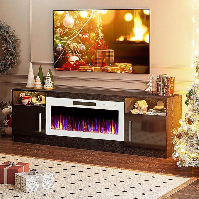 VITESSE TV Stand Fireplace - Image 8