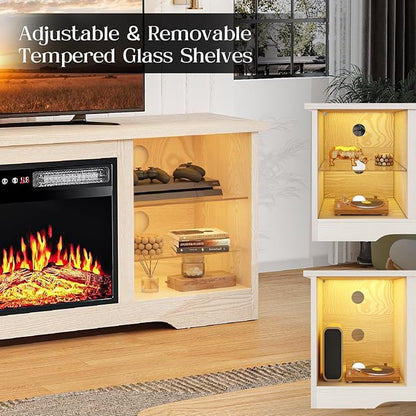 VITESSE 58 Inches Fireplace TV Stand - Image 6
