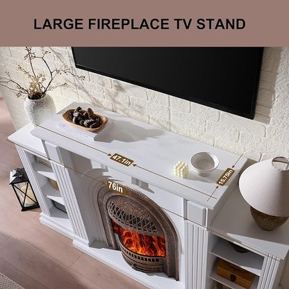 Farmhouse Electric Fireplace - Image 6