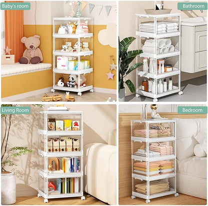 Clear Storage Bins with Lids - Image 5