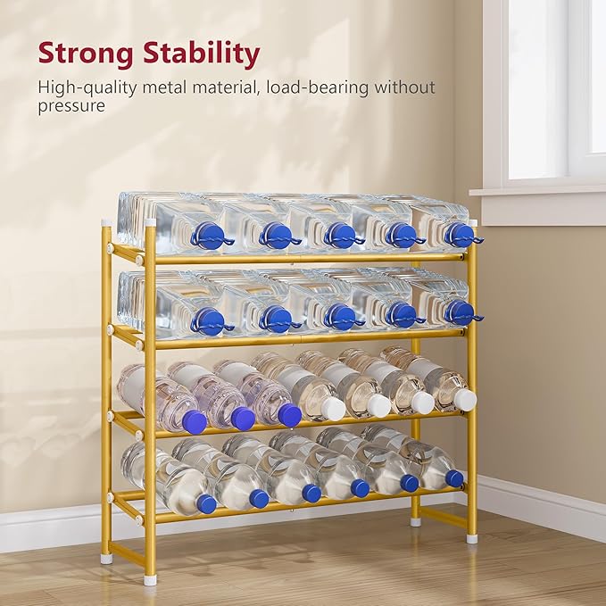 Tajsoon Expandable Shoe Rack for Closet 4 Tier, 29“-41“Adjustable & Stackable - Image 5