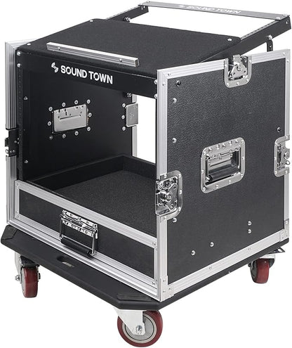Sound Town 10U PA DJ Pro Audio Rack/Road ATA Case - Image 4