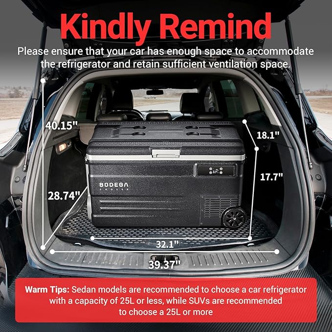 BODEGACOOLER 12 Volt Car Refrigerator, 80 Quarts Portable Fridge, 75L RV - Image 6