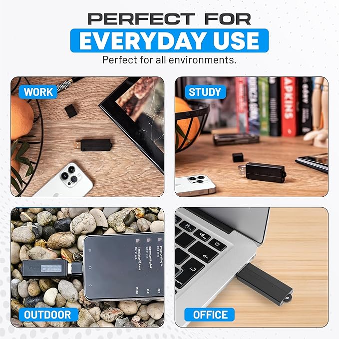 USB Audio Note Device 288-Hour Storage | Hands-Free Audio Capture | Extended - Image 7