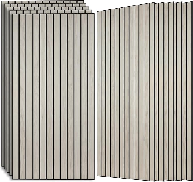 AUTORIFIC Wood Veneer Sound Panels, 10 Pack 47.2”x23.6” Wall Panels, Decorative by AUTORIFIC