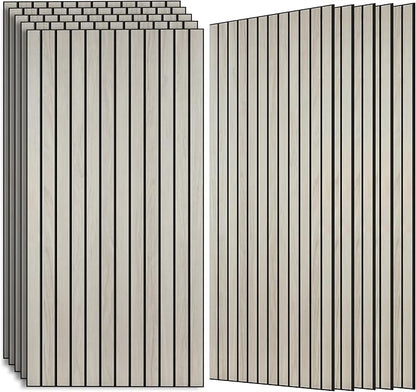AUTORIFIC Wood Veneer Sound Panels, 10 Pack 47.2”x23.6” Wall Panels, Decorative by AUTORIFIC