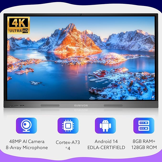 Smart Board 55" 4K Interactive Whiteboard Google EDLA-Certified - Image 3
