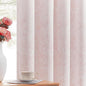 Beauoop Pink Floral Jacquard Blackout Curtains 63 Inches Long 2 Panels by Beauoop