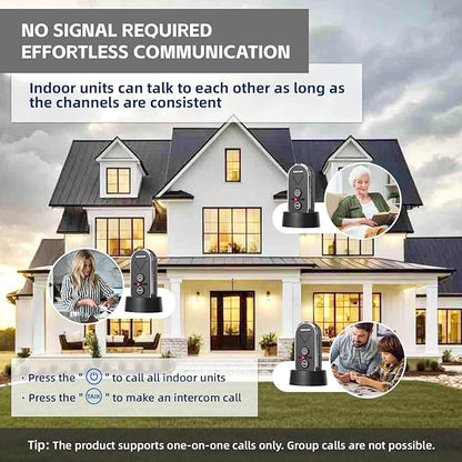 PANDAAR Doorbell Wireless for Home, Wireless Intercom System 4900ft Long Range - Image 5