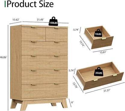 Fluted Dresser for Bedroom - Image 2