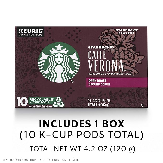 Starbucks Dark Roast K-Cup Coffee Pods — Caffè Verona - Image 4