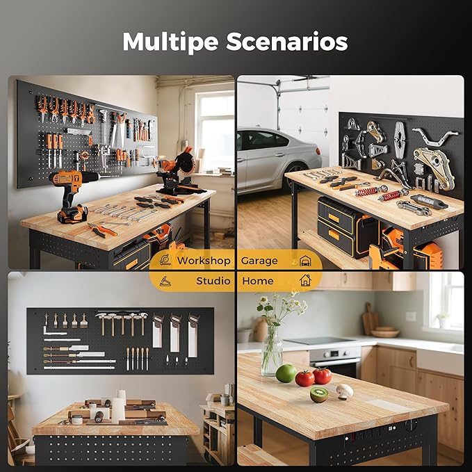 60" Work Bench Adjustable Height - Image 9
