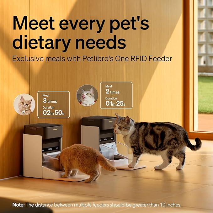 PETLIBRO RFID Multiple Cats Feeder 2 Packs, Tag Activated Exclusive Meals - Image 2