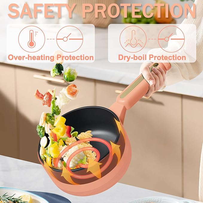 TOPWIT Hot Pot Electric,  Electric Pot, Portable Non-Stick Portable Cooker - Image 5