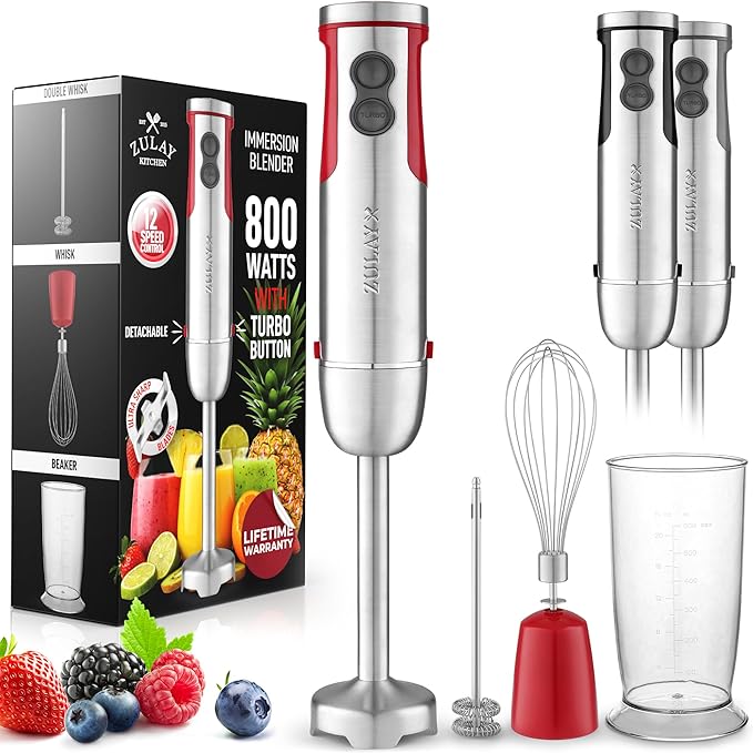 Zulay 4-in-1 Immersion Stick Mixer Hand Blender by ZulayKitchen