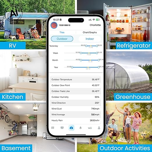 Sainlogic SA9 Plus Smart WiFi Weather Stations Wireless Indoor Outdoor Sensor - Image 8
