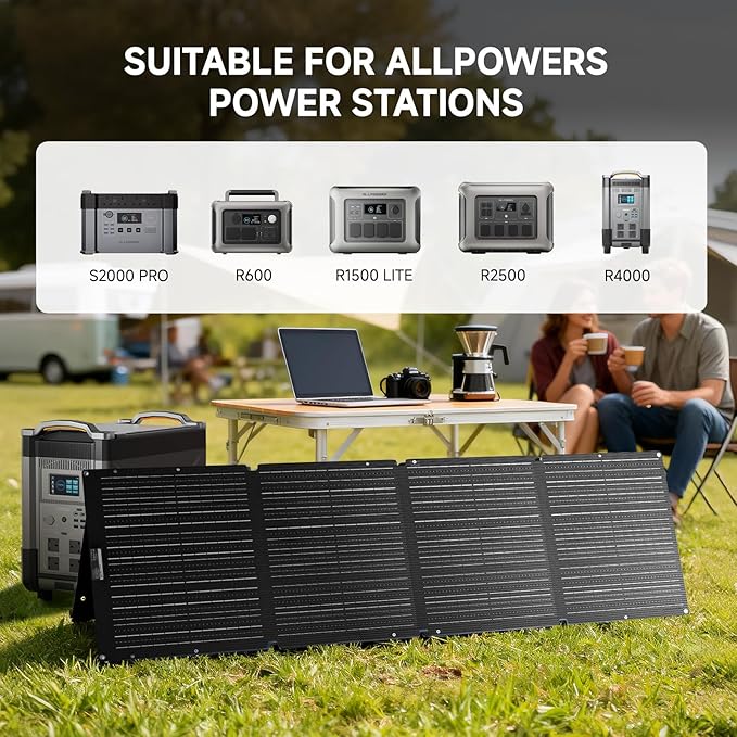 ALLPOWERS SOLAX SE200 200W Portable Folding Solar Panel, High-Efficiency - Image 6