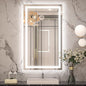 Keonjinn LED Mirror for Bathroom 40" x 24", Frontlit & Backlit Bathroom Mirror by Keonjinn