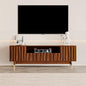 ATJafurn 66‘’ Brown Walnut Finish TV Stand by ATJafurnFurniture