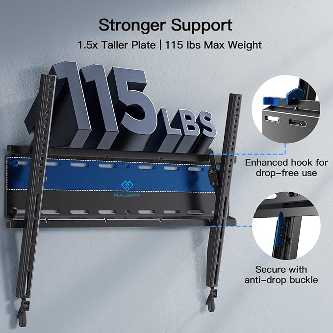 PERLESMITH Tilting TV Wall Mount Bracket Low Profile - Image 3