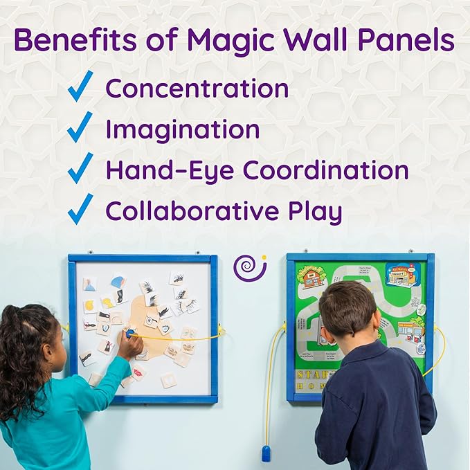 Magnetic Toddler Activity Wall Panel Toy – Interactive Wall Busy Board – - Image 2