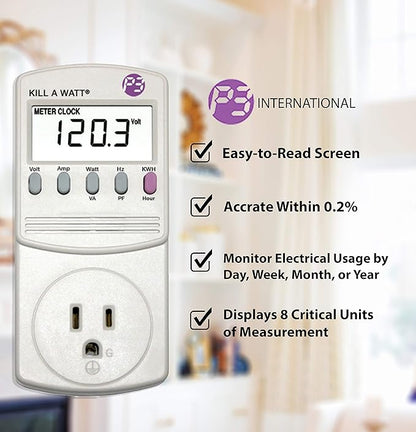P3 P4400 Kill A Watt Electricity Usage Monitor - Image 2