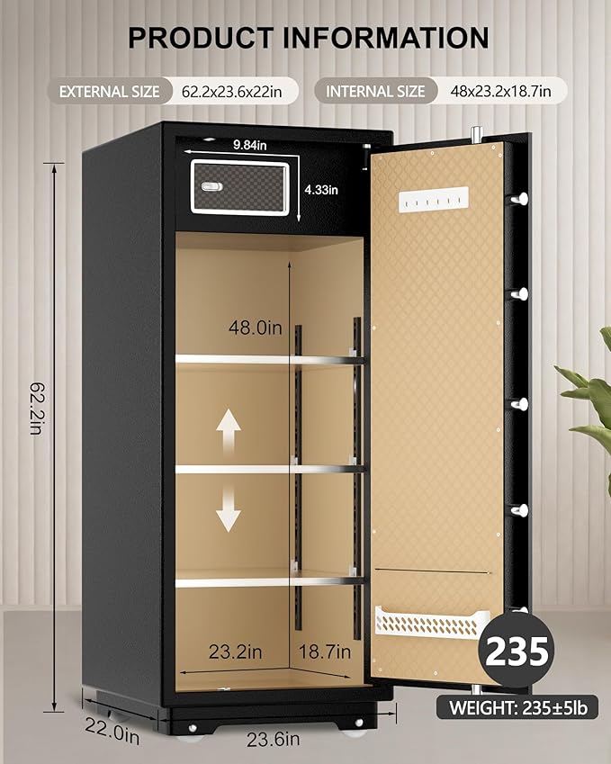 【US STOCK】TIGERKING 17.6 Cubic Feet Extra Large Heavy Duty Safe Box, Home Safe - Image 2