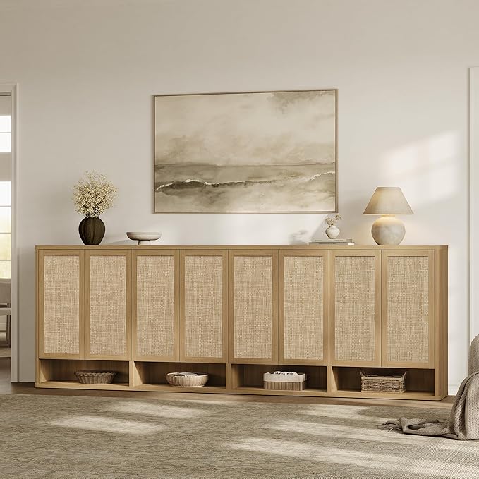 SICOTAS Rattan Shoe Storage Cabinet - Image 6