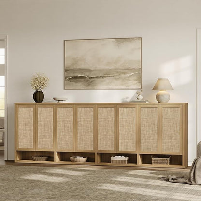 SICOTAS Rattan Shoe Storage Cabinet - Image 6