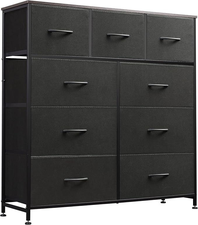 WLIVE 9-Drawer Dresser, Fabric Storage Tower by WLIVE