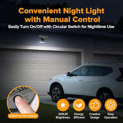 LUTEC 84W 9500LM LED Security Light Hardwire Motion Sensor Outdoor Lights - Image 5