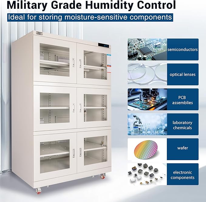 NARGON 2-40% RH 1430L Electronic Dry Cabinet, ESD Desiccator Cabinet - Image 3