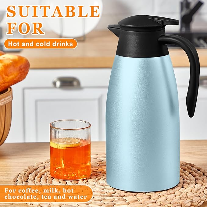 Norme 2 Pcs Thermal Coffee Carafe Insulated Stainless Steel Coffee Carafe - Image 6