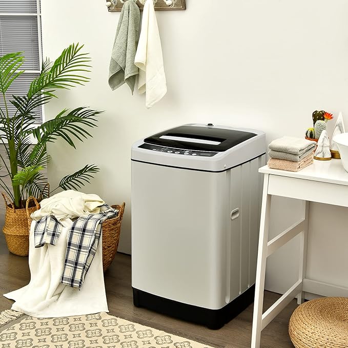 Giantex Full Automatic Washing Machine, 2 in 1 Portable Laundry Washer 1.5Cu.Ft - Image 9