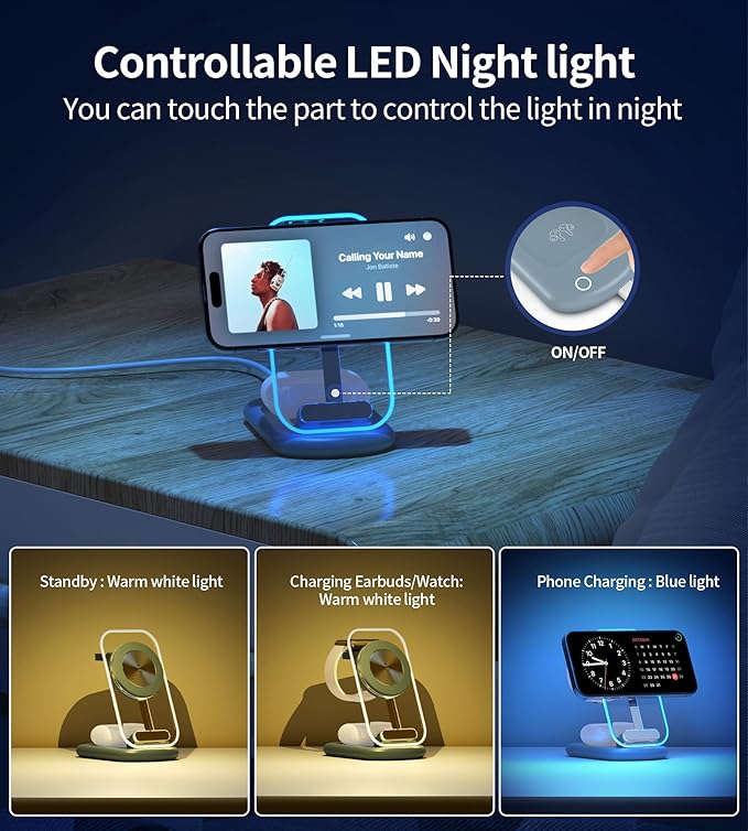 3 in 1 Magnetic Wireless Charging Station - Image 2