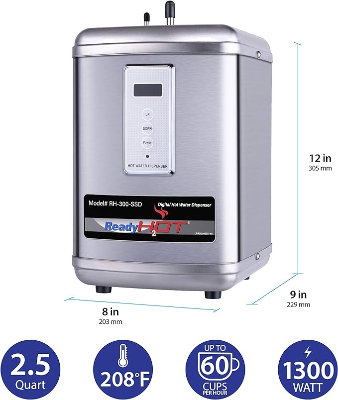 Ready Hot 41-RH-300-F570-CH Instant Hot Water Dispenser System, 2.5 Quarts - Image 2