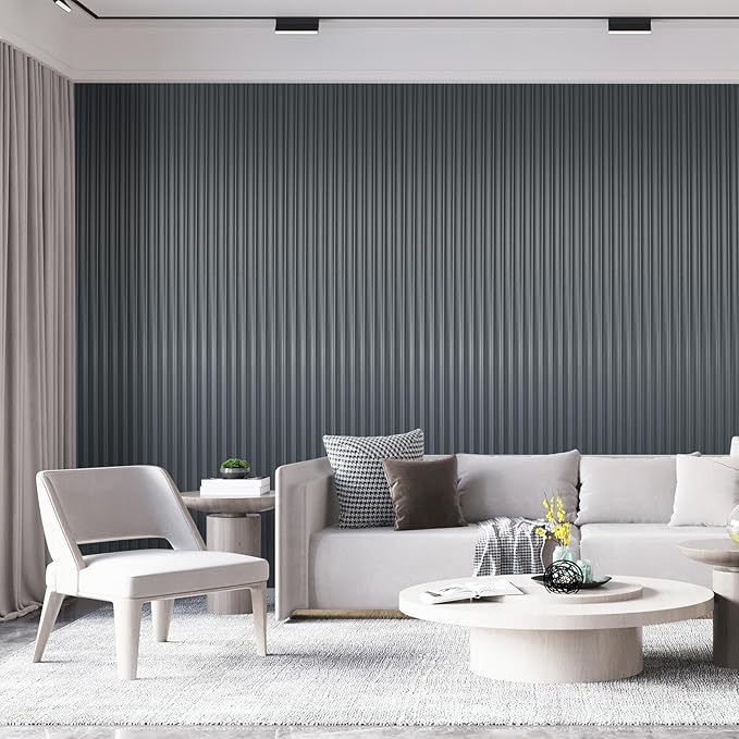 Art3dwallpanels Slat Wall Paneling, 8 Pack Wavy Grain Panel Wall Slats - Image 7
